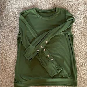 Olive colored sweatshirt